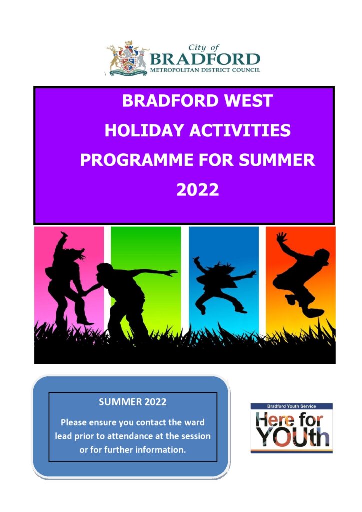 Bradford West Youth activities for Summer 2022 Clayton Village Hall